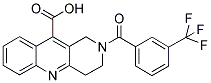 1,2,3,4-TETRAHYDRO-2-(3-(TRIFLUOROMETHYL)BENZOYL)BENZO[B][1,6]NAPHTHYRIDINE-10-CARBOXYLIC ACID Struktur