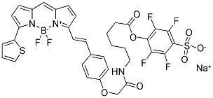 BODIPY(R) 630/650-X, STP ESTER, SODIUM SALT Struktur