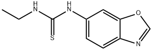 N-(1,3-BENZOXAZOL-6-YL)-N'-ETHYLTHIOUREA Struktur