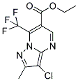 ETHYL 3-CHLORO-2-METHYL-7-(TRIFLUOROMETHYL)PYRAZOLO[1,5-A]PYRIMIDINE-6-CARBOXYLATE Struktur