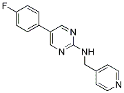 5-(4-FLUOROPHENYL)-N-(PYRIDIN-4-YLMETHYL)PYRIMIDIN-2-AMINE Struktur