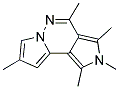 1,2,3,4,8-PENTAMETHYL-2H-DIPYRROLO[1,2-B:3',4'-D]PYRIDAZINE Struktur