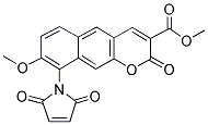 METHYL 9-MALEIMIDO-8-METHOXY-2-OXO-2H-NAPHTHO[2,3-B]PYRAN-3-CARBOXYLATE Struktur