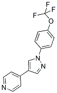 4-(1-[4-(TRIFLUOROMETHOXY)PHENYL]-1H-PYRAZOL-4-YL)PYRIDINE Struktur