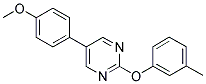 5-(4-METHOXYPHENYL)-2-(3-METHYLPHENOXY)PYRIMIDINE Struktur