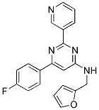 6-(4-FLUOROPHENYL)-N-(2-FURYLMETHYL)-2-PYRIDIN-3-YLPYRIMIDIN-4-AMINE Struktur