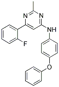 6-(2-FLUOROPHENYL)-2-METHYL-N-(4-PHENOXYPHENYL)PYRIMIDIN-4-AMINE Struktur