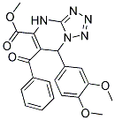 METHYL 6-BENZOYL-7-(3,4-DIMETHOXYPHENYL)-4,7-DIHYDROTETRAZOLO[1,5-A]PYRIMIDINE-5-CARBOXYLATE Struktur