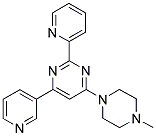 4-(4-METHYLPIPERAZIN-1-YL)-2-PYRIDIN-2-YL-6-PYRIDIN-3-YLPYRIMIDINE Struktur