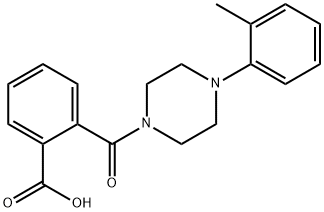 2-([4-(2-METHYLPHENYL)PIPERAZIN-1-YL]CARBONYL)BENZOIC ACID Struktur