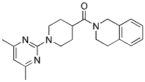 2-[(1-(4,6-DIMETHYLPYRIMIDIN-2-YL)PIPERIDIN-4-YL)CARBONYL]-1,2,3,4-TETRAHYDROISOQUINOLINE Struktur