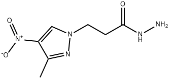 3-(3-METHYL-4-NITRO-PYRAZOL-1-YL)-PROPIONIC ACID HYDRAZIDE Struktur