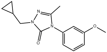 2-(CYCLOPROPYLMETHYL)-4-(3-METHOXYPHENYL)-5-METHYL-2,4-DIHYDRO-3H-1,2,4-TRIAZOL-3-ONE Struktur