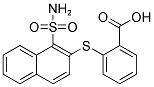 2-([1-(AMINOSULFONYL)-2-NAPHTHYL]SULFANYL)BENZOIC ACID Struktur