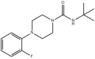 N-(TERT-BUTYL)(4-(2-FLUOROPHENYL)PIPERAZINYL)FORMAMIDE Struktur