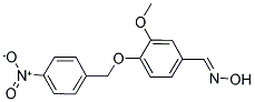 3-METHOXY-4-(P-NITROBENZYLOXY)BENZALDEHYDE OXIME Struktur