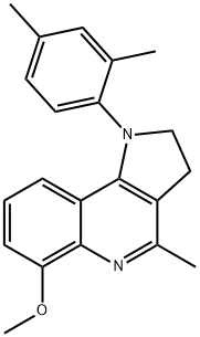 1-(2,4-DIMETHYLPHENYL)-4-METHYL-2,3-DIHYDRO-1H-PYRROLO[3,2-C]QUINOLIN-6-YL METHYL ETHER Struktur