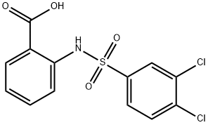 2-(3,4-DICHLORO-BENZENESULFONYLAMINO)-BENZOIC ACID Struktur