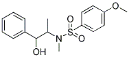 N-(2-HYDROXY-1-METHYL-2-PHENYL-ETHYL)-4-METHOXY-N-METHYL-BENZENESULFONAMIDE Struktur