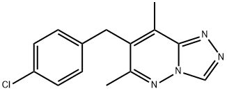 7-(4-CHLOROBENZYL)-6,8-DIMETHYL[1,2,4]TRIAZOLO[4,3-B]PYRIDAZINE Struktur