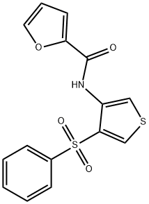 N-[4-(PHENYLSULFONYL)-3-THIENYL]-2-FURAMIDE Struktur