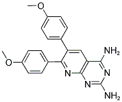 2-AMINO-6,7-BIS(4-METHOXYPHENYL)PYRIDO[2,3-D]PYRIMIDIN-4-YLAMINE Struktur