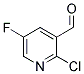 2-CHLORO-5-FLUORO-3-FORMYLPYRIDINE Struktur