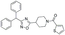 4-[3-(DIPHENYLMETHYL)-1,2,4-OXADIAZOL-5-YL]-1-(THIEN-2-YLCARBONYL)PIPERIDINE