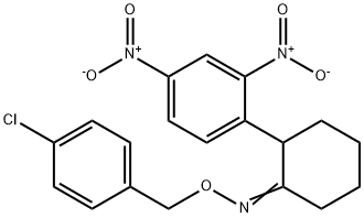 2-(2,4-DINITROPHENYL)CYCLOHEXANONE O-(4-CHLOROBENZYL)OXIME Struktur