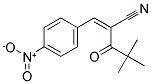 2-(2,2-DIMETHYLPROPANOYL)-3-(4-NITROPHENYL)PROP-2-ENENITRILE Struktur