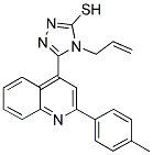 4-ALLYL-5-[2-(4-METHYLPHENYL)QUINOLIN-4-YL]-4H-1,2,4-TRIAZOLE-3-THIOL Struktur