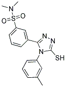 3-(5-MERCAPTO-4-M-TOLYL-4H-[1,2,4]TRIAZOL-3-YL)-N,N-DIMETHYL-BENZENESULFONAMIDE Struktur