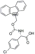 (S)-(4-CHLORO-PHENYL)-[(9H-FLUOREN-9-YLMETHOXYCARBONYLAMINO)]-ACETIC ACID Struktur