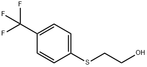 4-TRIFLUOROMETHYLPHENYLTHIOETHANOL Struktur