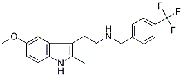 N-[2-(5-METHOXY-2-METHYL-1H-INDOL-3-YL)ETHYL]-N-[4-(TRIFLUOROMETHYL)BENZYL]AMINE Struktur