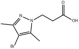 3-(4-BROMO-3,5-DIMETHYL-PYRAZOL-1-YL)-PROPIONIC ACID Struktur