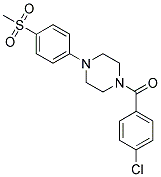 1-(4-CHLOROBENZOYL)-4-[4-(METHYLSULFONYL)PHENYL]PIPERAZINE Struktur