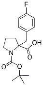 BOC-ALPHA-(4-FLUOROBENZYL)-(D,L)-PROLINE Struktur