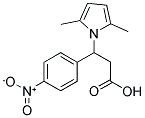 3-(2,5-DIMETHYL-1H-PYRROL-1-YL)-3-(4-NITROPHENYL)PROPANOIC ACID Struktur