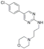 5-(4-CHLOROPHENYL)-N-(3-MORPHOLIN-4-YLPROPYL)PYRIMIDIN-2-AMINE Struktur