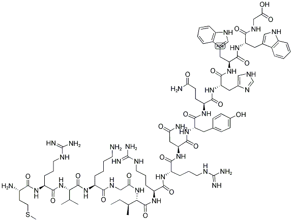 H-MET-ARG-VAL-LYS-GLY-ILE-ARG-ARG-ASN-TYR-GLN-HIS-TRP-TRP-GLY-OH Struktur