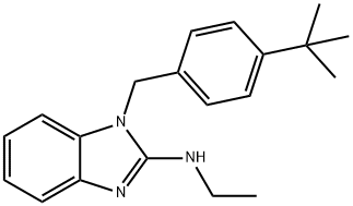 1-[4-(TERT-BUTYL)BENZYL]-N-ETHYL-1H-1,3-BENZIMIDAZOL-2-AMINE Struktur