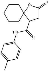 N-(4-METHYLPHENYL)-2-OXO-1-OXASPIRO[4.5]DECANE-4-CARBOXAMIDE Struktur