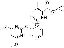 (2S)-2-[2-[(4,6-DIMETHOXYPYRIMIDIN-2-YL)OXY]BENZAMIDO]-3-METHYLBUTYRIC ACID, TERT-BUTYL ESTER Struktur