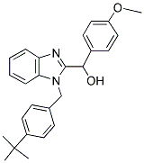 (1-(4-TERT-BUTYLBENZYL)-1H-BENZO[D]IMIDAZOL-2-YL)(4-METHOXYPHENYL)METHANOL Struktur