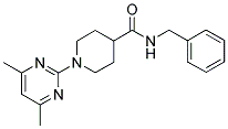 N-BENZYL-1-(4,6-DIMETHYLPYRIMIDIN-2-YL)PIPERIDINE-4-CARBOXAMIDE Struktur