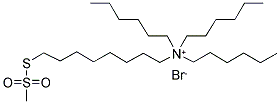 8-(TRIHEXYLAMMONIUM)OCTYL METHANETHIOSULFONATE BROMIDE Struktur