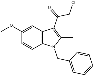 1-(1-BENZYL-5-METHOXY-2-METHYL-1H-INDOL-3-YL)-2-CHLORO-ETHANONE Struktur