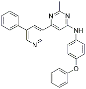 [2-METHYL-6-(5-PHENYL-PYRIDIN-3-YL)-PYRIMIDIN-4-YL]-(4-PHENOXY-PHENYL)-AMINE Struktur