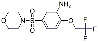 5-(MORPHOLINE-4-SULFONYL)-2-(2,2,2-TRIFLUORO-ETHOXY)-PHENYLAMINE Struktur